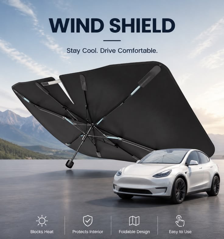 Premium Foldable Car Windshield Sunshade