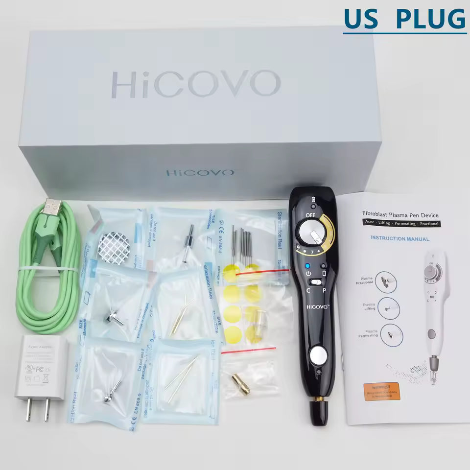 Black Automatic Plasma Pen for Skin Rejuvenation Eye Corner Lifting Wrinkle Removal Latest Instrument in Beauty & Health Categor