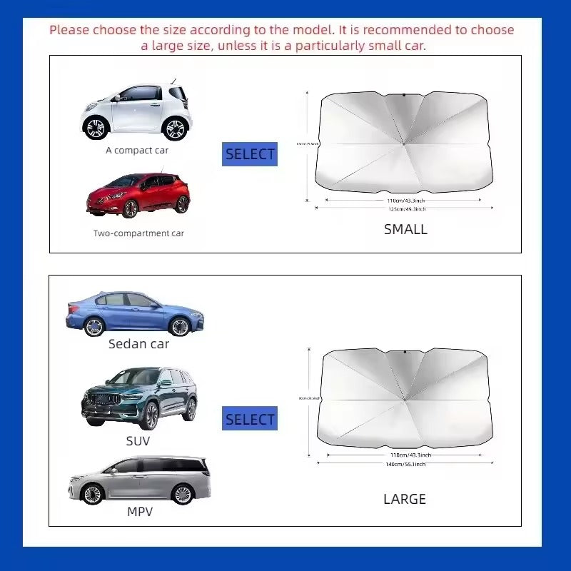 Premium Foldable Car Windshield Sunshade