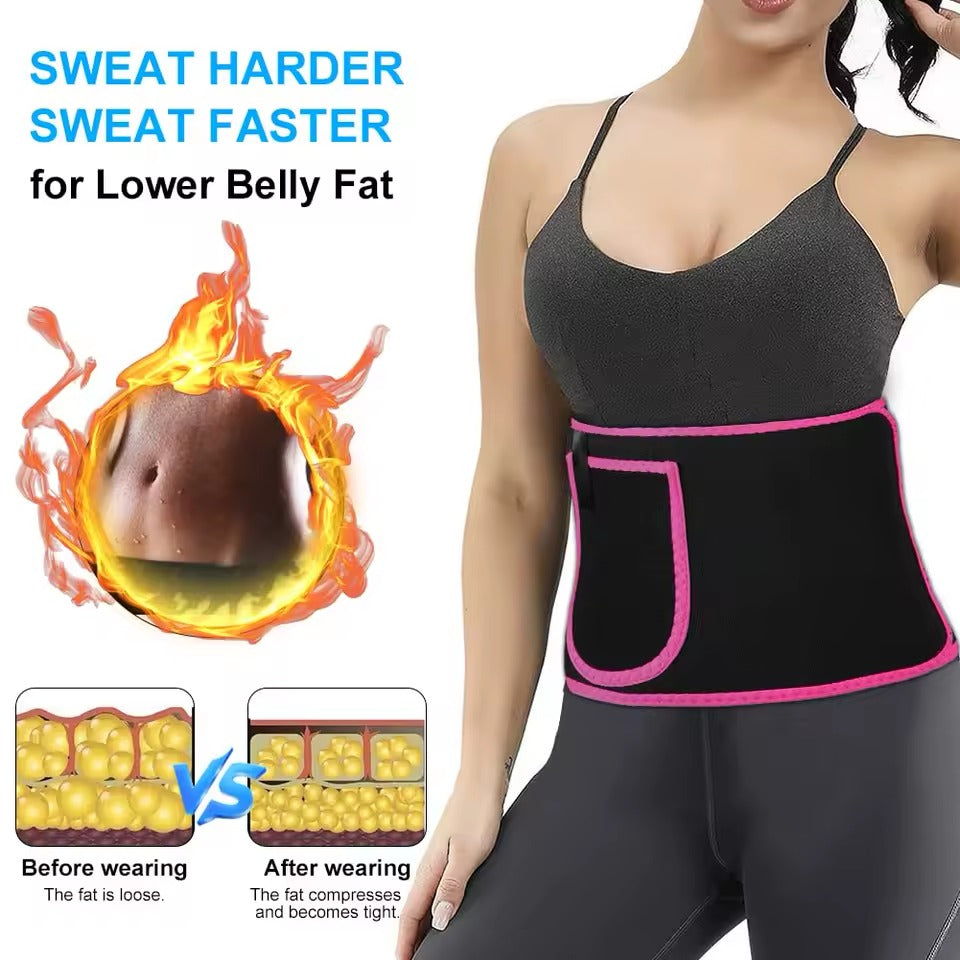 Fitness Waist Belt with Phone Pocket