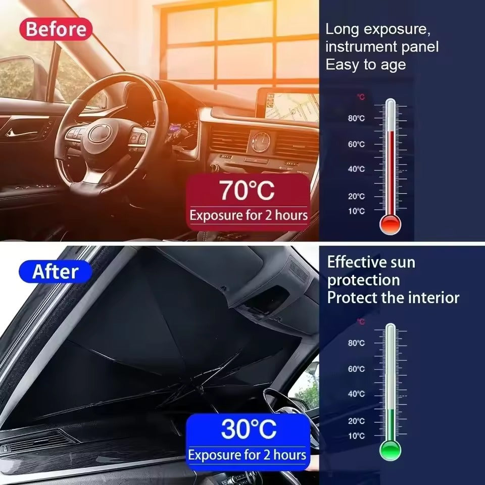 Premium Foldable Car Windshield Sunshade