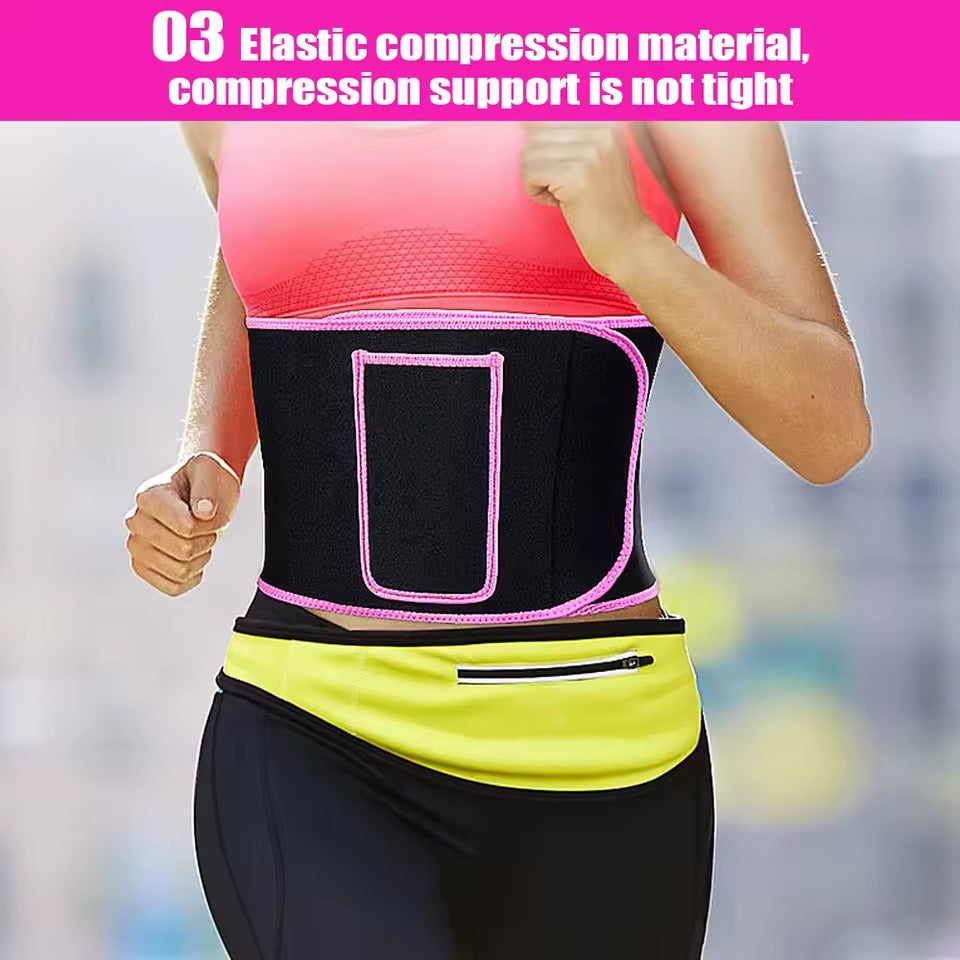 Fitness Waist Belt with Phone Pocket