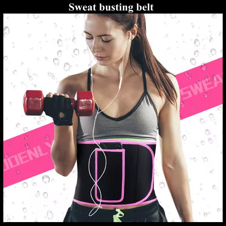 Fitness Waist Belt with Phone Pocket